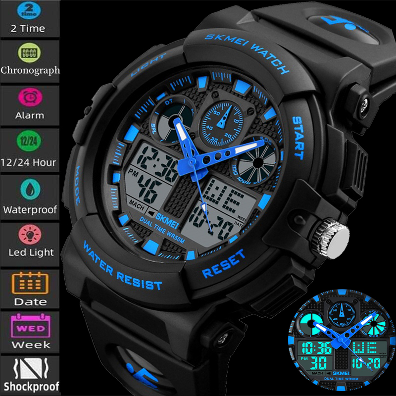 Solar Powered Watch - 2017 Nowy SKMEI Męskie Zegarki Sportowe