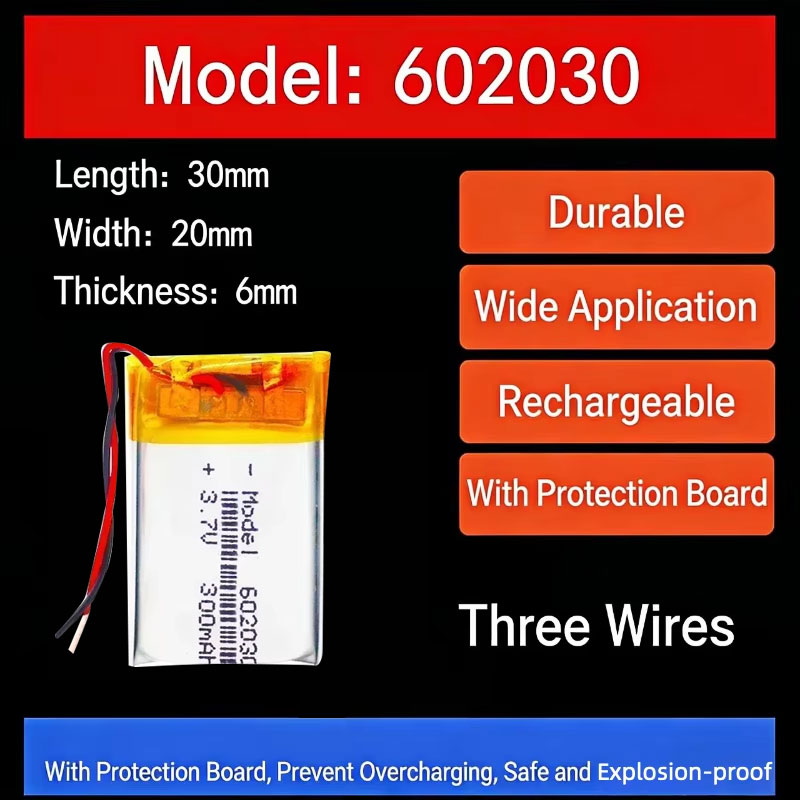 Smartwatch Watches Smart - Bateria litowa 3.7V 300mAh 602030, baterie
