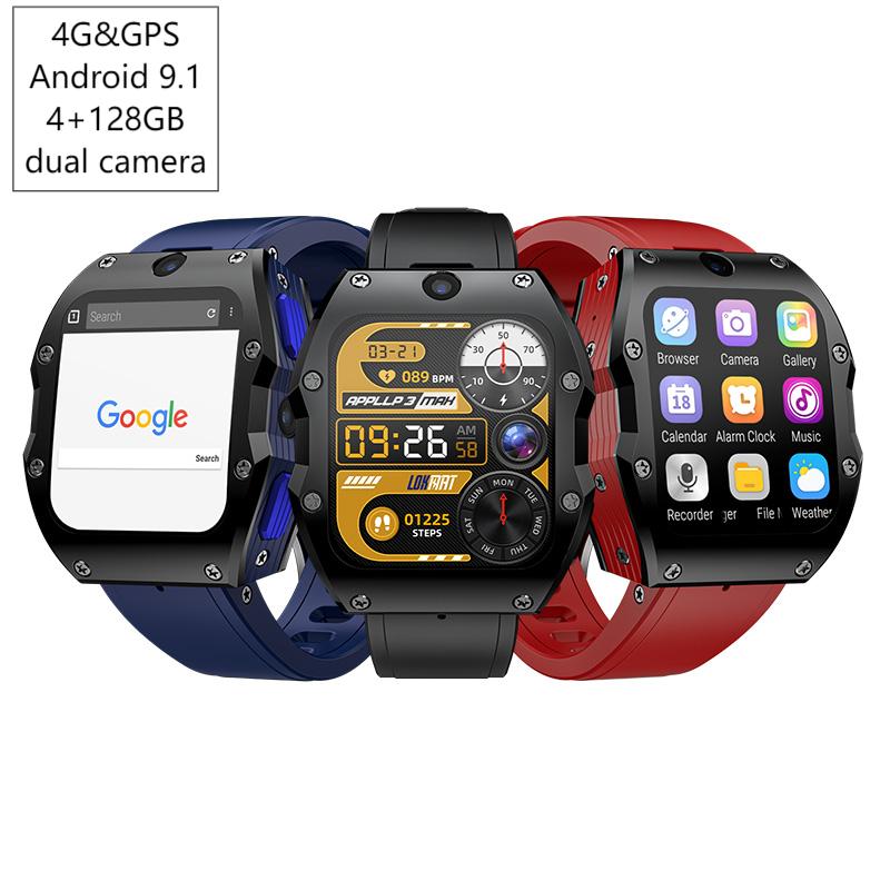 Smartwatch Watches Smart - Smartwatch 4G Android 4+128GB GPS Podwójny