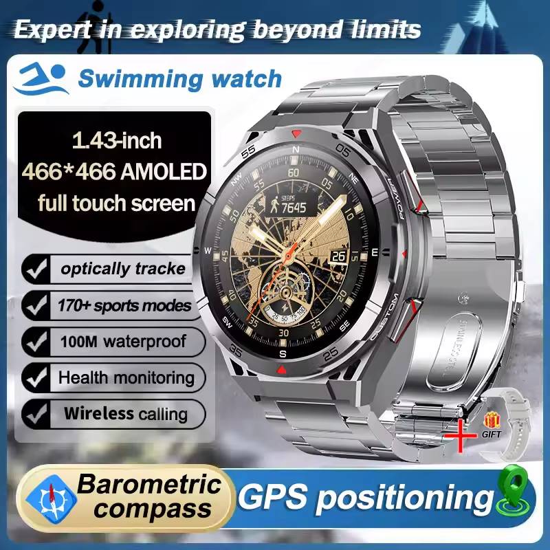 Smartwatch Watches Best Gift For Men - Leadoys X2B Męski Wytrzymały Smartwatch GPS