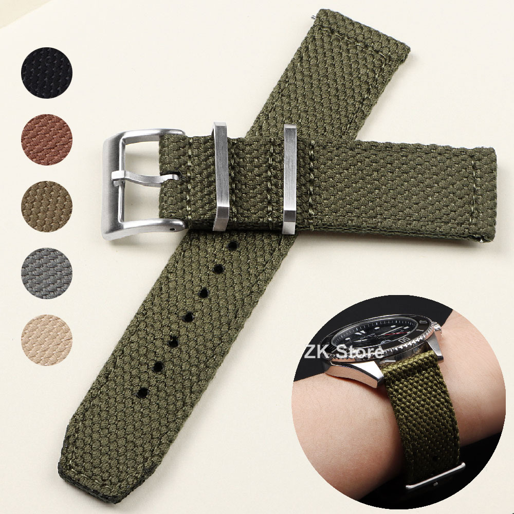Smartwatch Army Watches For Men - Lniane nylonowe paski do zegarków 20