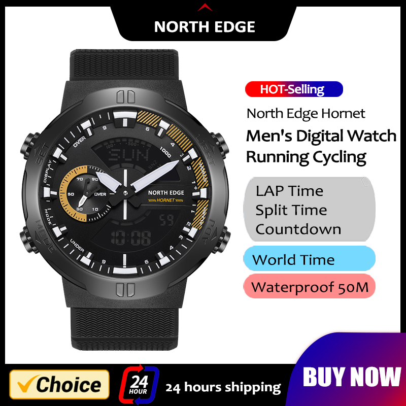 Smartwatch Army Watches For Men - NORTH EDGE męski inteligentny zegarek czas