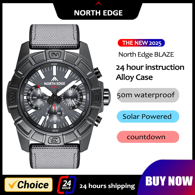 Smartwatch Army Watches For Men - NORTH EDGE 2025 BLAZE męski zegarek
