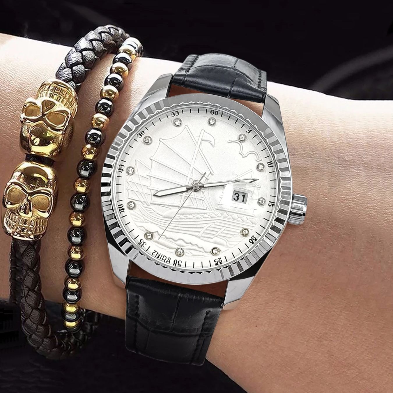 Smartwatch Watches Best Gift For Men - Zegarki męskie w stylu europejskim i