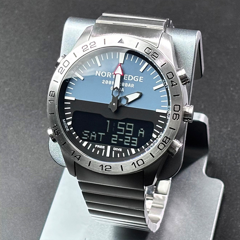 Smartwatch Army Watches For Men - NORTH EDGE Męski Zegarek Nurkowy Wojskowy