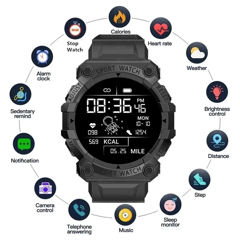 Watch Smart Y56 - 2025 Nowy Smartwatch Zdrowie Tętno Połączenie