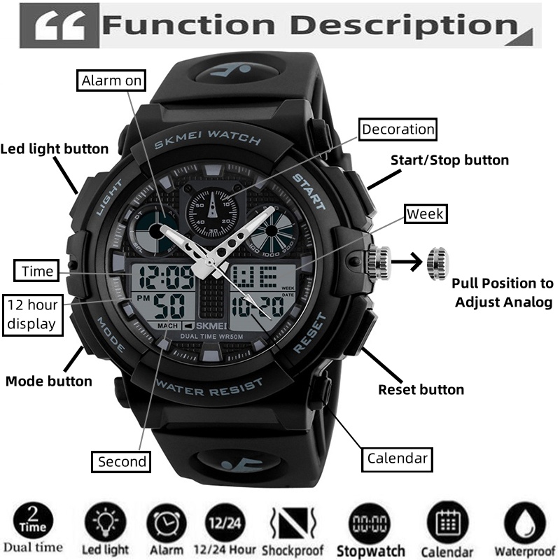 2017 Nowy SKMEI Męskie Zegarki – Solar Powered Watch recenzja i cena