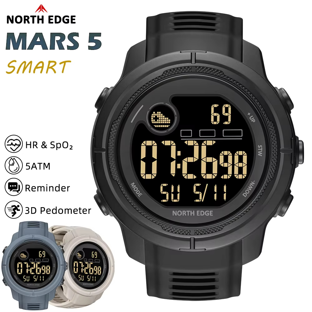 NORTH EDGE NEW MARS 5 Męski Ze – Smartwatch Digital Watches For Women recenzja i cena