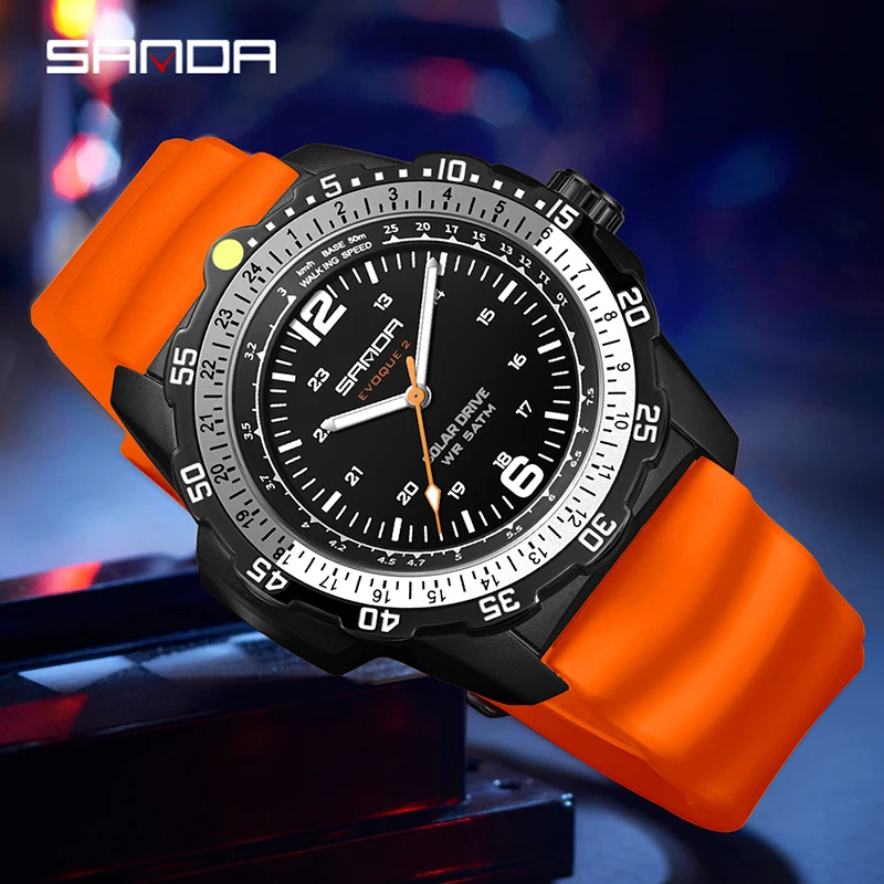 SANDA Nowy Luksusowy Męski Zeg – Solar Powered Watch recenzja i cena