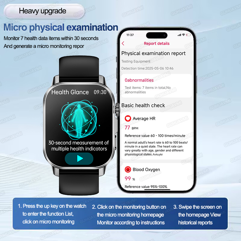 Nowy męski smartwatch do diagn – Smartwatch Health Watches recenzja i cena