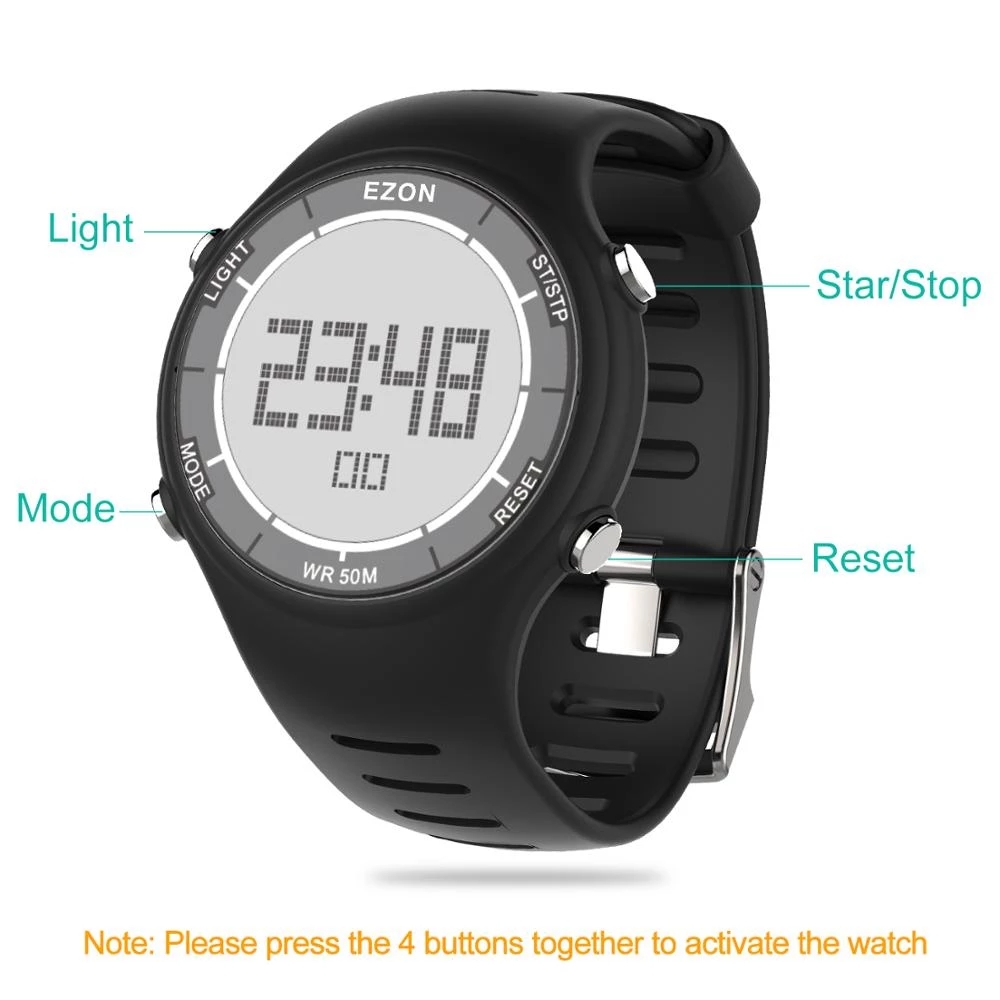 EZON Nowy Modny Damski Cyfrowy – Chronograph Sport Watch recenzja i cena