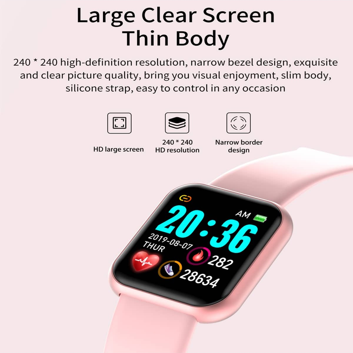 Inteligentny zegarek wiadomość – Smartwatch Digital Watches For Women recenzja i cena