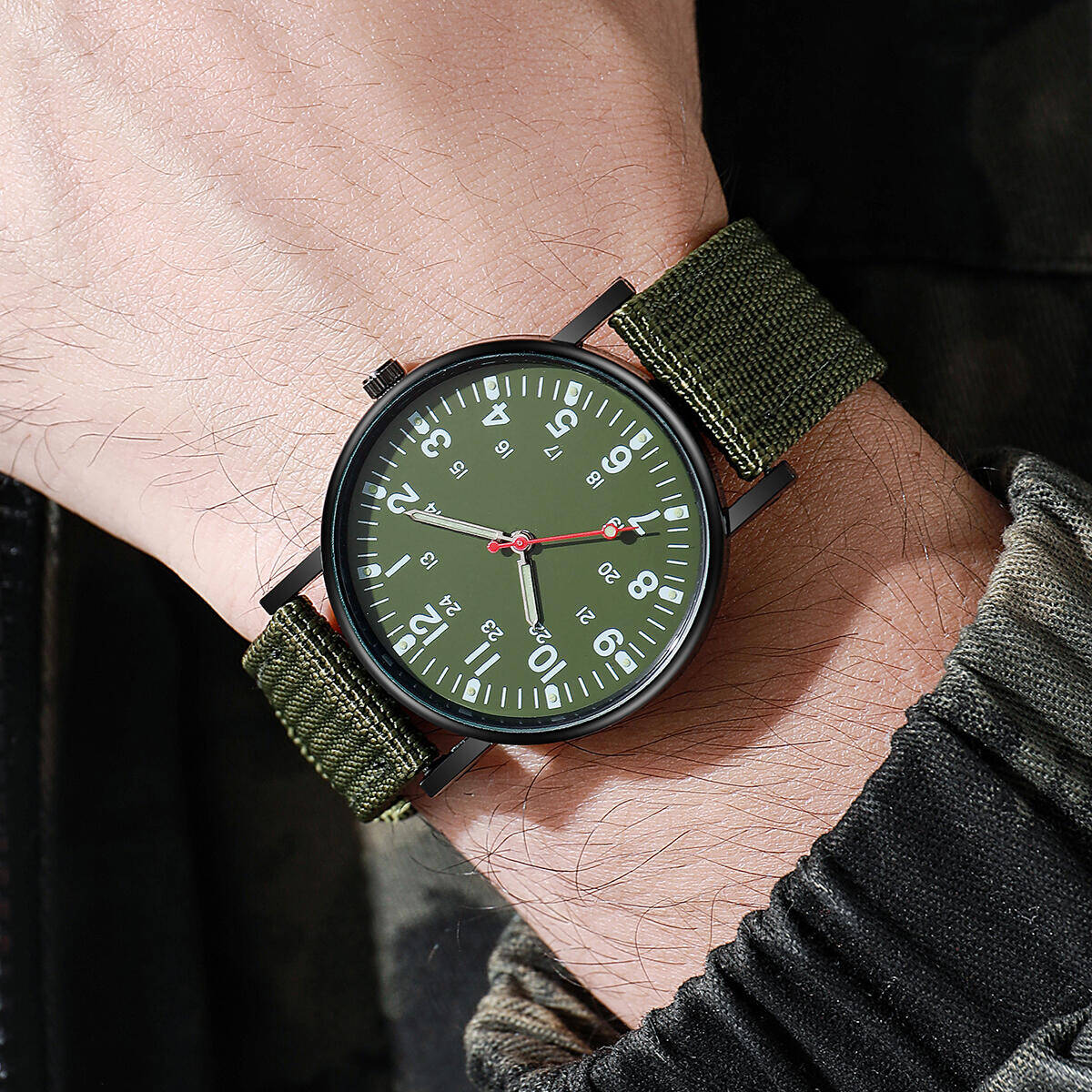 Męskie zegarki casualowe z nyl – Solar Powered Watch recenzja i cena