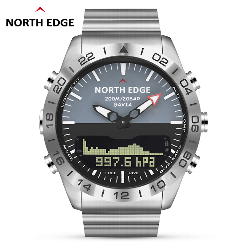 NORTH EDGE męski zegarek nurko – Smartwatch Army Watches For Men recenzja i cena
