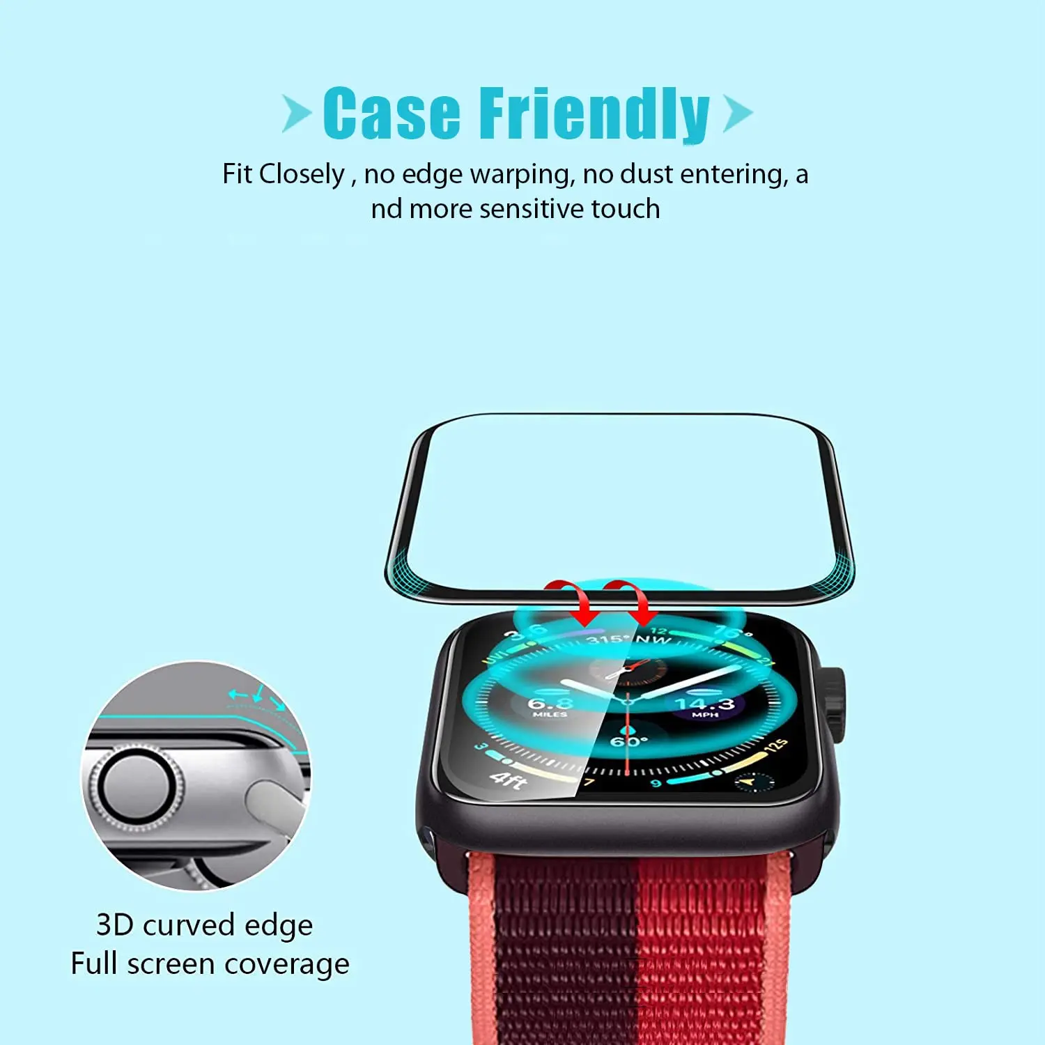 Folia ochronna 3D ze szkła har – Smart Watch Screen Protector recenzja i cena