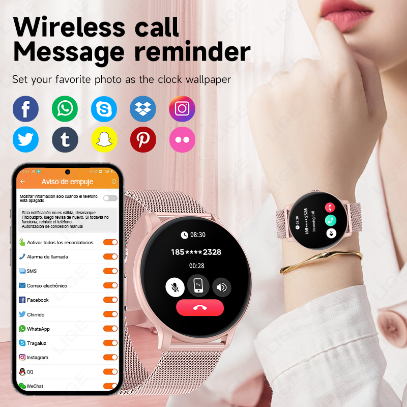 Nowy Smartwatch Damski z Funkc – Smartwatch Health Watches recenzja i cena