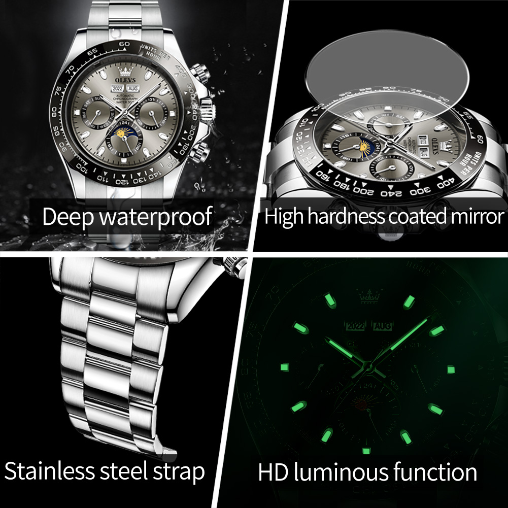 OLEVS 6654 luksusowy męski zeg – Watches Omega recenzja i cena