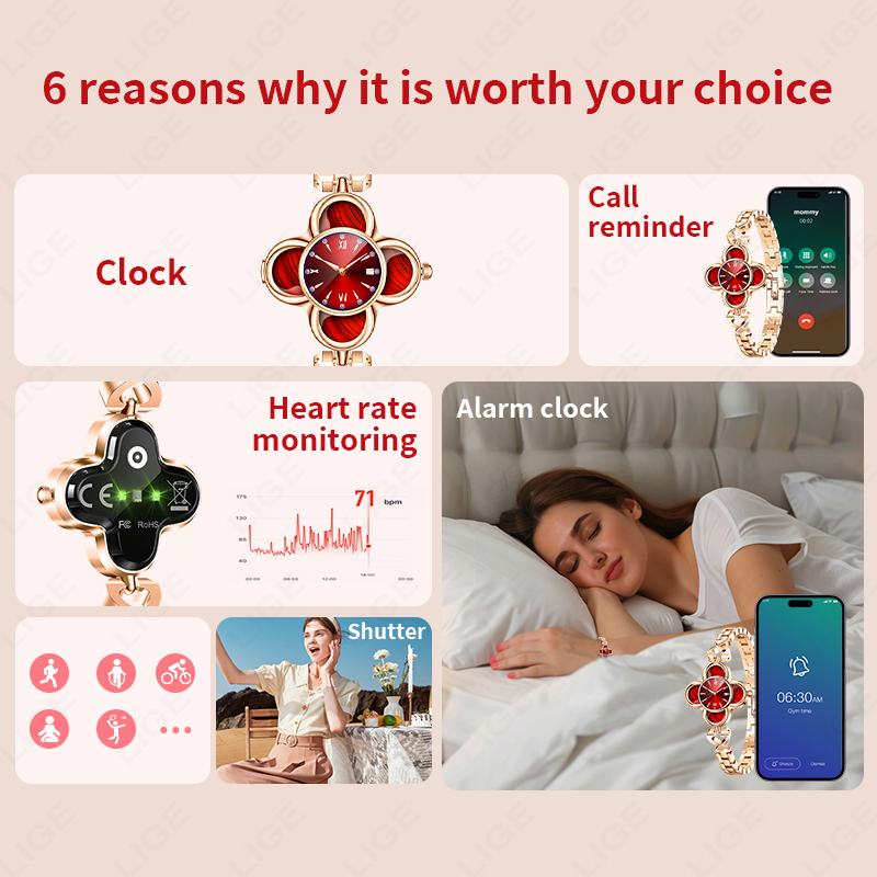 Smartwatch LIGE z mechanizmem  – Smartwatch Digital Watches For Women recenzja i cena
