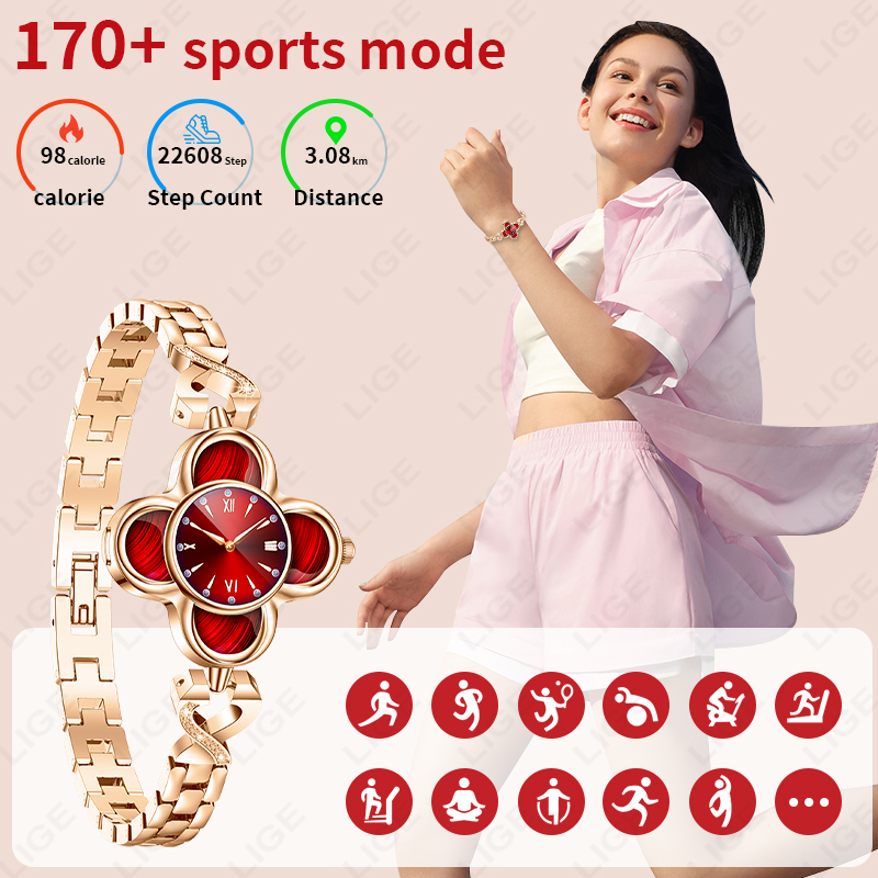 Smartwatch LIGE z mechanizmem  – Smartwatch Digital Watches For Women recenzja i cena