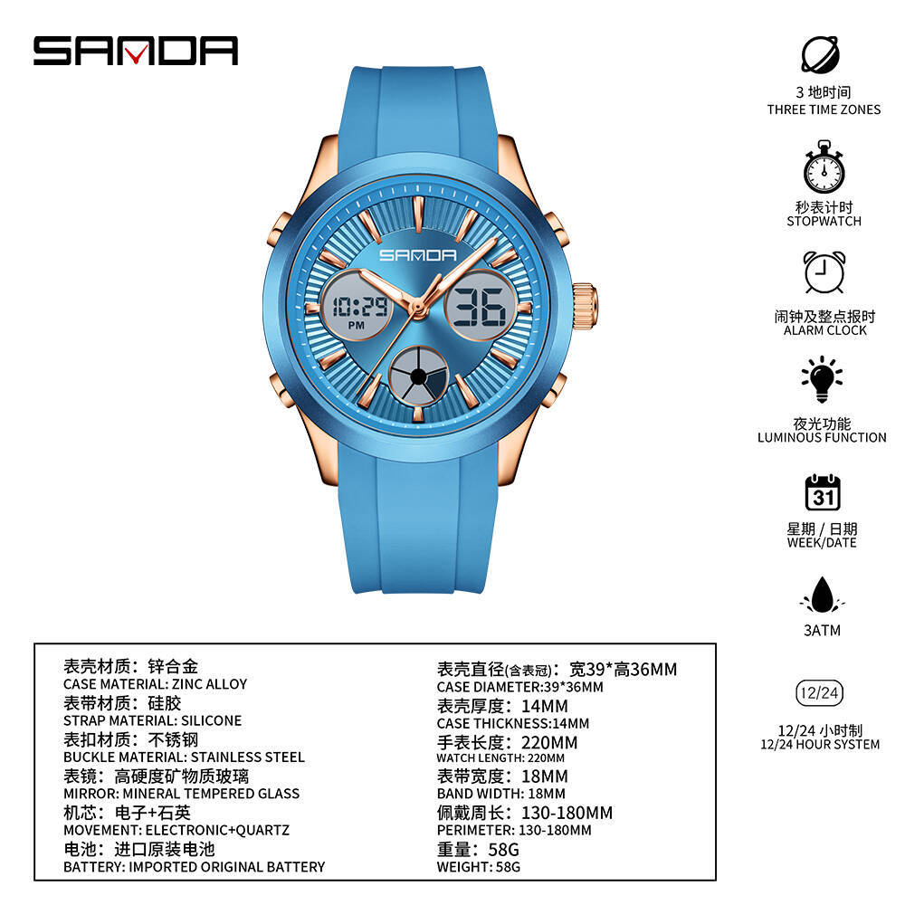 Elektroniczny zegarek SANDA, p – Smartwatch Watches Price recenzja i cena