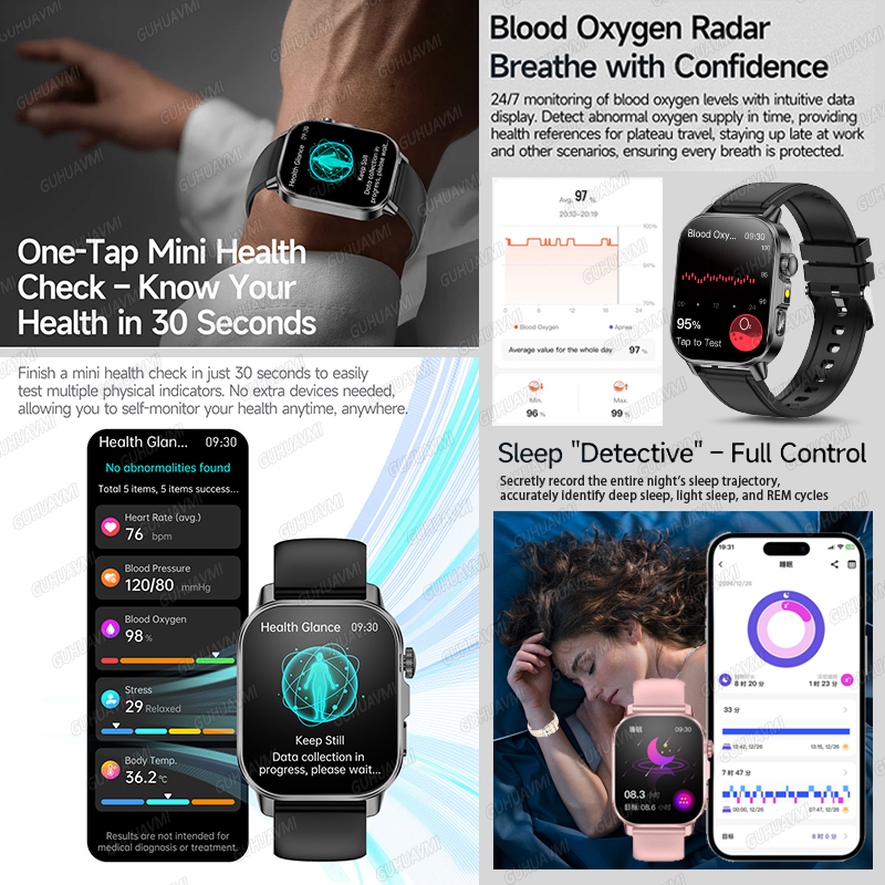 GUHUAVMI 2026 Nowy Precyzyjny  – Smartwatch Health Watches recenzja i cena