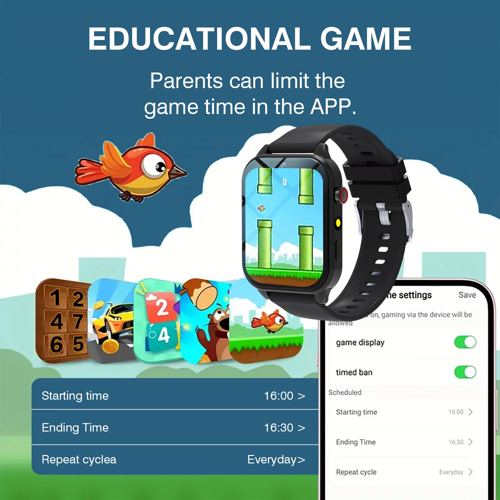 Smartwatch dla dzieci 18 gier  – Smartwatch Watches For Kid Boy recenzja i cena