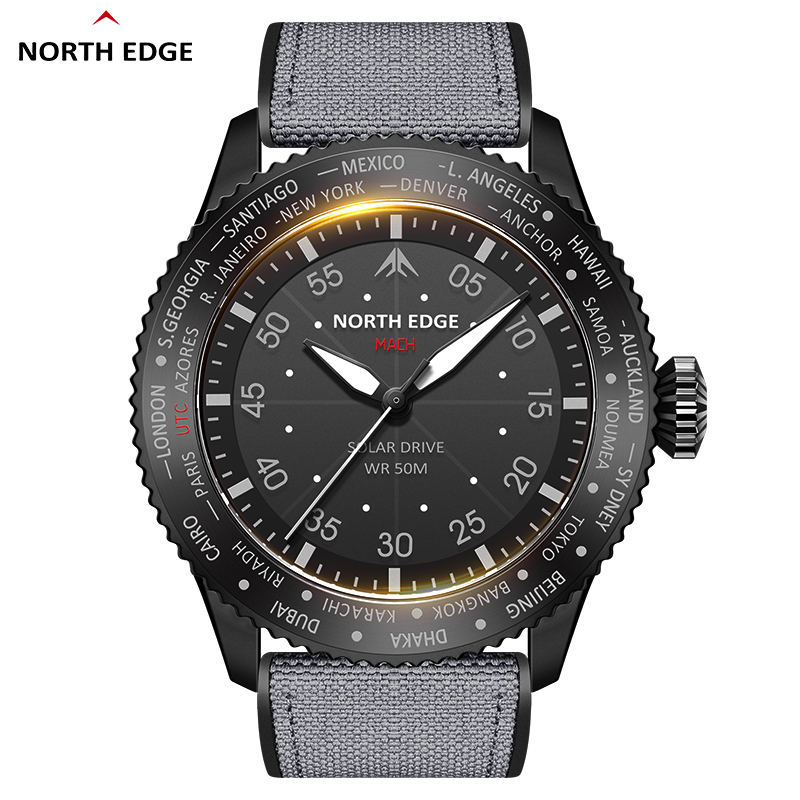 NORTH EDGE MACH Zegarek Kwarco – Solar Powered Watch recenzja i cena