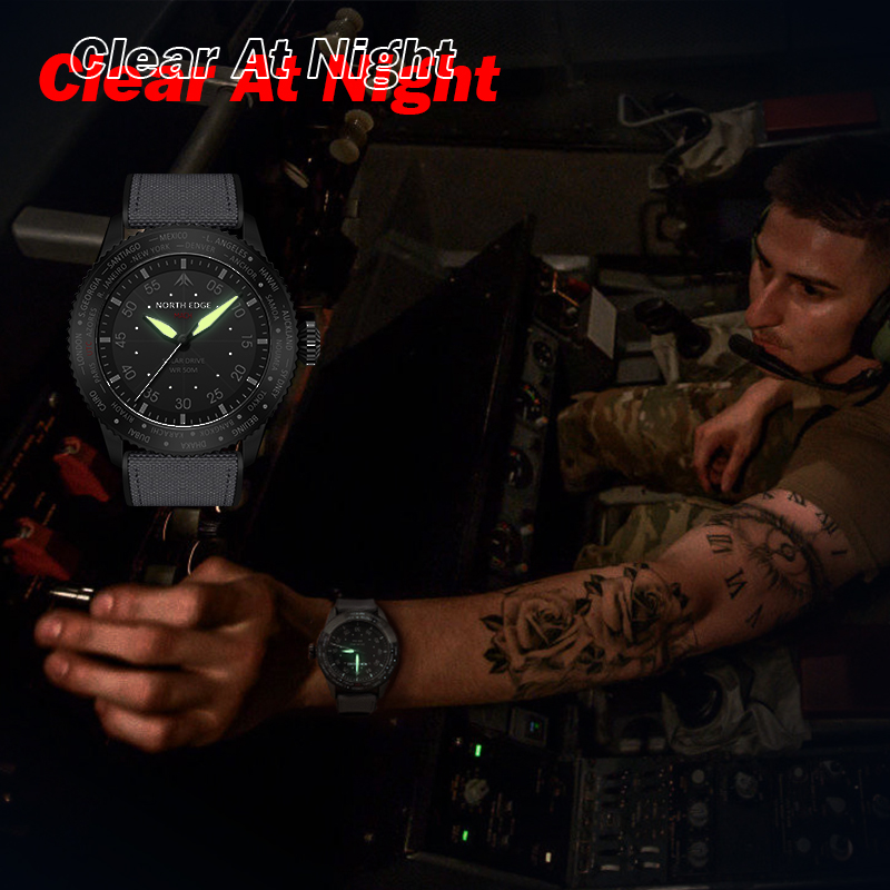 NORTH EDGE MACH Zegarek Kwarco – Solar Powered Watch recenzja i cena