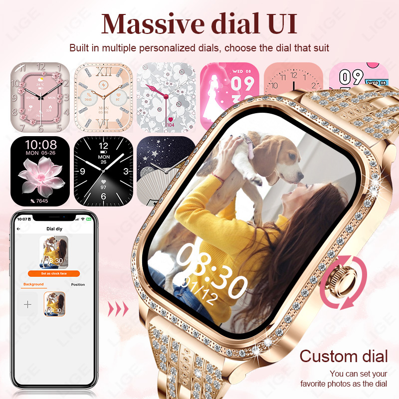 LIGE Smartwatch Damski Wodoodp – Smartwatch Digital Watches For Women recenzja i cena