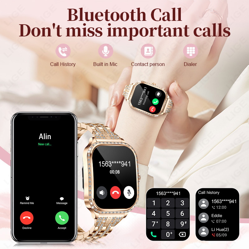 LIGE Smartwatch Damski Wodoodp – Smartwatch Digital Watches For Women recenzja i cena
