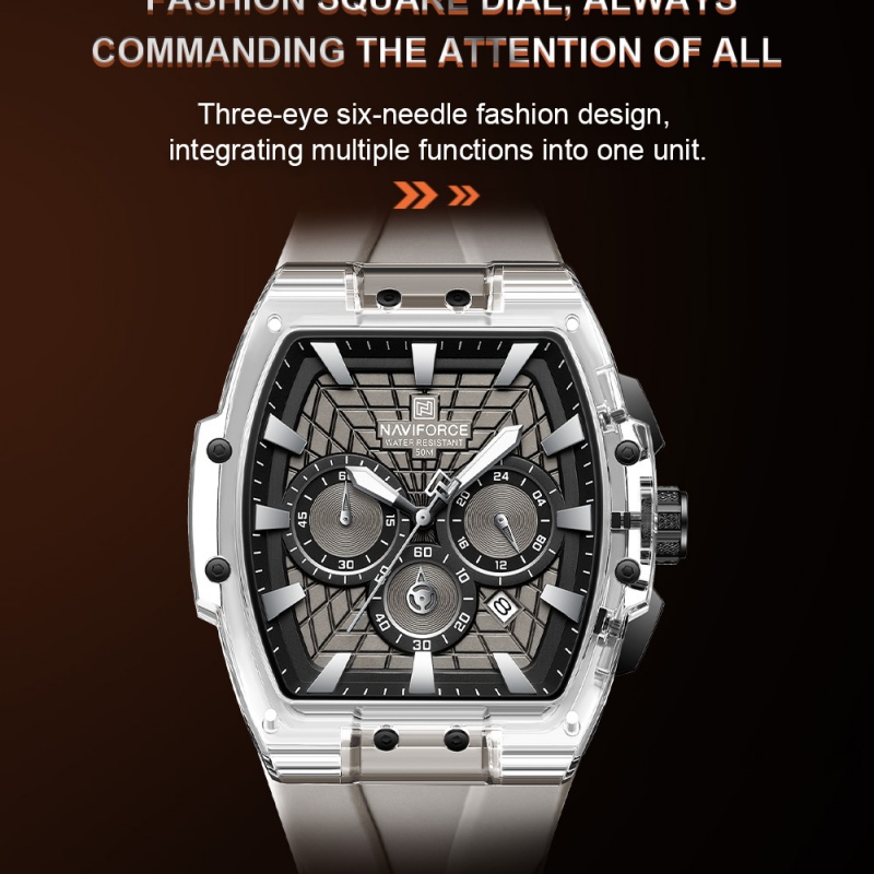 Zegarki męskie NAVIFORCE, spor – Chronograph Sport Watch recenzja i cena