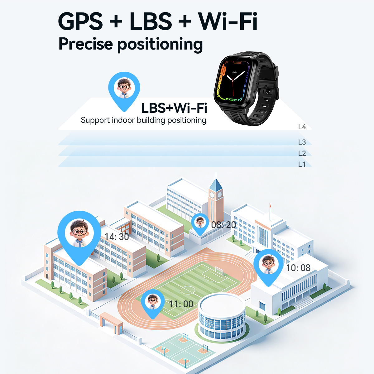 HOCO Y108 1.69-calowy zakrzywi – Smartwatch Watches For Kid Boy recenzja i cena