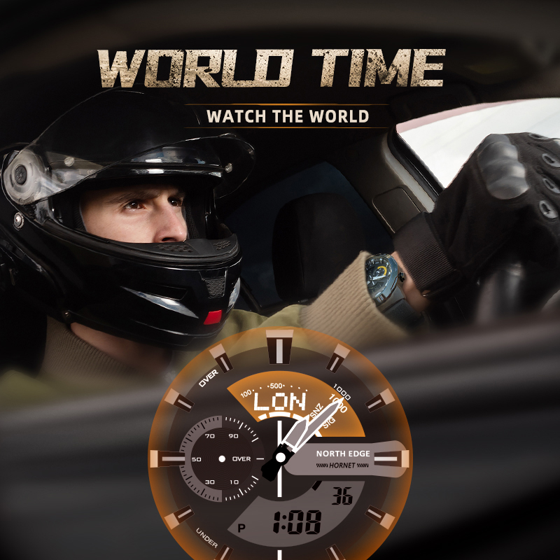 NORTH EDGE męski inteligentny  – Smartwatch Army Watches For Men recenzja i cena