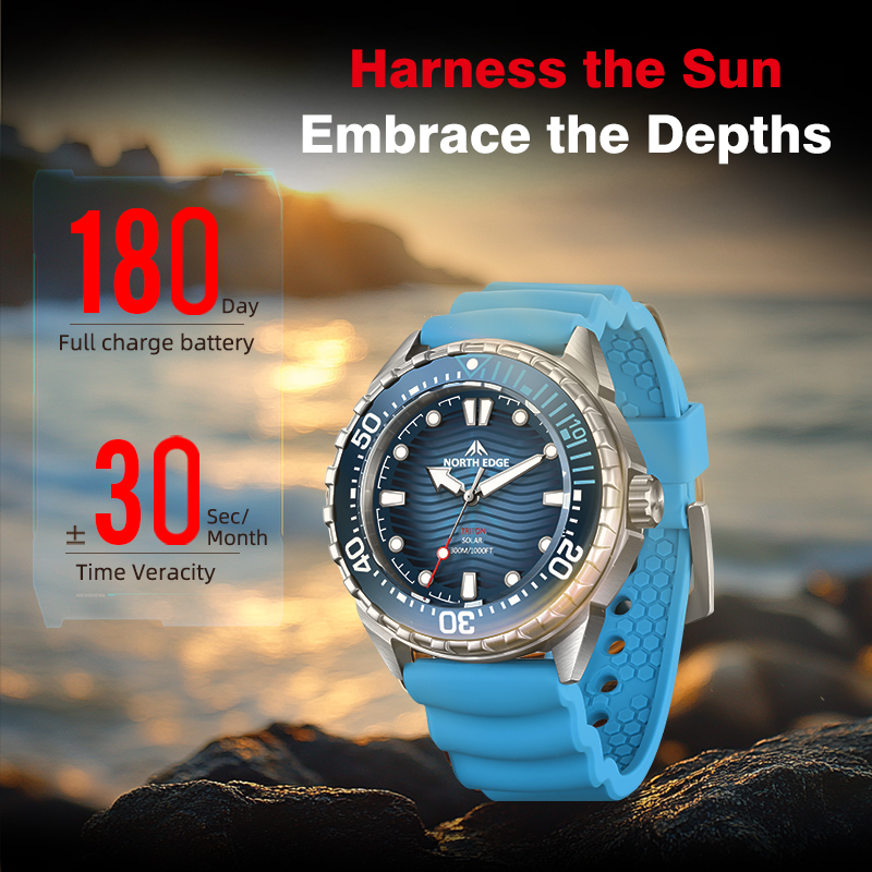 NORTH EDGE 2025 Nowy TRITON Ze – Solar Powered Watch recenzja i cena